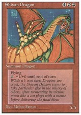 Mtg shivan dragon usato  Italia