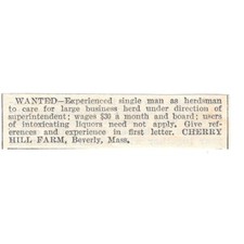 Herdsman wanted cherry for sale  Hinckley