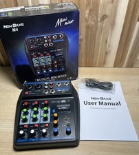 Mini mixer de áudio 4 canais Bluetooth USB DJ console + placa de som mixer de estúdio comprar usado  Enviando para Brazil