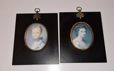 2 retrato de silhueta estilo georgiano irlandês moderno em molduras ebonizadas  comprar usado  Enviando para Brazil