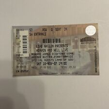 Heaven and hell live - Original 2007 Concert ticket stub TOP COPY RARE!! comprar usado  Enviando para Brazil