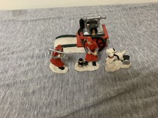 Lote de estatuetas vintage de bombeiro em miniatura de vila de Natal comprar usado  Enviando para Brazil