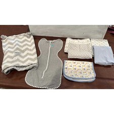 Lote de Baby Things Carseat Canopy 4 cobertores receptores Swaddle original, usado comprar usado  Enviando para Brazil