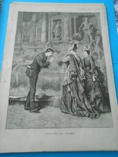 Gravure 1873 - La Fontaine Trevi à Rome Italie -  Old engraving comprar usado  Enviando para Brazil