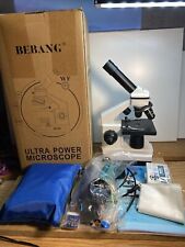 Microscopio BEBANG Ultra Power 100X-2000X con diapositivas de microscopio, ¡CAJA ABIERTA! segunda mano  Embacar hacia Argentina