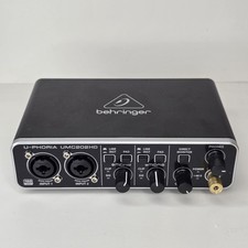 Usado, Placa de som externa interface de áudio USB UMC202HD 2x2 24 bits/192 KHz para Behringer comprar usado  Enviando para Brazil