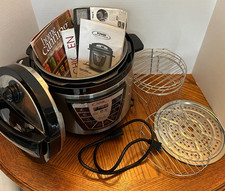 Panela de pressão elétrica XL 8 quartos prata preta PPC780 racks de arame livros de receitas comprar usado Panela de pressão elétrica XL 8 quartos prata preta PPC780 racks de arame livros de receitas comprar usado  Enviando para Brazil