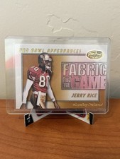 2000 Leaf Certified - Fabric of the Game Jerry Rice #FG-3/100 comprar usado  Enviando para Brazil