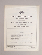 London underground metropolita for sale  BANBURY