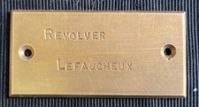 Revolver lefaucheux plaque d'occasion  Épinac