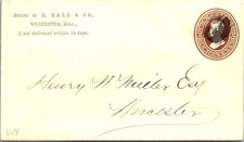 GOLDPATH: PAPELARIA POSTAL DOS EUA WORCESTER, MASSA, U79 CV833_P13 comprar usado  Enviando para Brazil