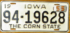 1955 iowa license for sale  Boulder