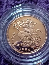 1980 proof gold for sale  BURTON-ON-TRENT