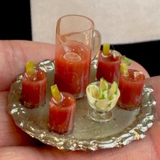 Bandeja artesanal em miniatura vintage de Bloody Mary por mini bartender Marilyn Taylor comprar usado  Enviando para Brazil
