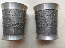 Zinnbecher 3cm jagdmotiv gebraucht kaufen  Pforzheim