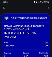Biglietti inter stella usato  Genova