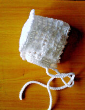 Chapéu/boné de filé de acrílico feito à mão de crochê para bebê menina vários tamanhos/cols. comprar usado  Enviando para Brazil