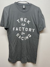 Camiseta masculina média Trek Factory Racing gasolina completa 50/50 cinza vestuário americano comprar usado  Enviando para Brazil