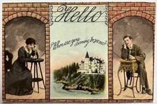 Printed postcard hello for sale  Bridgman