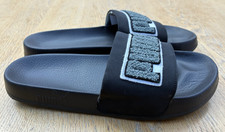 Puma black sliders for sale  LEICESTER