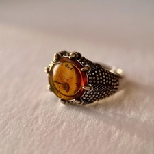 Snail amber ring for sale  GILLINGHAM