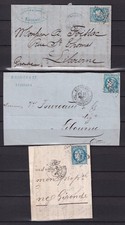 BORDEAUX N° 46B LETTRE DEVANT ET FRAGMENT COTE 80€ comprar usado  Enviando para Brazil