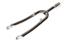 Garfo dianteiro para bicicleta 26 polegadas, 1 1/8 tubo roscado 100 mm 28,6 mm aço cromado, usado comprar usado  Enviando para Brazil
