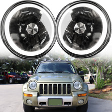 Usado, PAR DOT 7" polegadas faróis de LED DRL combo de seta para 2003-2007 Jeep Liberty comprar usado  Enviando para Brazil