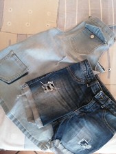 Salopette jeans ragazza usato  Noceto
