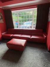 Italian red leather for sale  GLOUCESTER