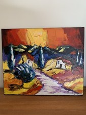 Tableau huile toile d'occasion  Groisy