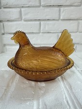 Vintage glass hen for sale  Naperville
