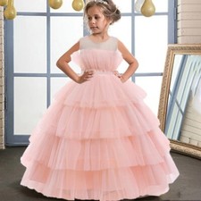 Usado, Elegante vestido de festa de casamento menina crianças laço empregada de noiva renda princesa vestido de formatura comprar usado  Enviando para Brazil
