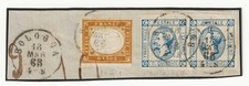 1863 regno frammento usato  Motta Visconti