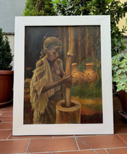 Dipinto antico donna usato  Milano