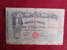 50 LIRE BARBETTI GRANDE L MATRICE LATERALE FASCIO DECR. 15/4/1935{MB}REGNOITALIA comprar usado  Enviando para Brazil