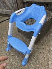 Blue folding potty for sale  HOUNSLOW