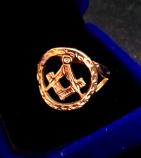 Masonic solid gold for sale  IPSWICH