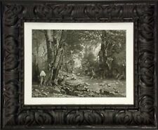 Antique engraving deer for sale  Aurora