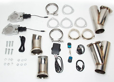Válvula de escape elétrica de aço inoxidável 2,5" kit tubo Y interruptor de controle remoto - 2 peças comprar usado  Enviando para Brazil