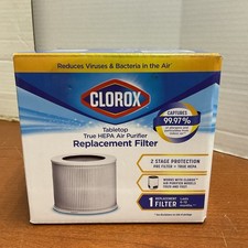 Filtro de substituição purificador de ar Clorox 12020 mesa verdadeiro HEPA 2 estágios comprar usado  Enviando para Brazil