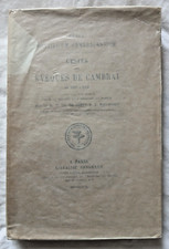 Gestes evêques cambrai d'occasion  Lille-