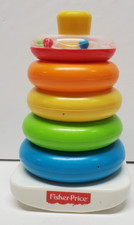 Conjunto de anéis coloridos Fisher Price Rock a Stack brinquedos infantis empilhador de plástico comprar usado  Enviando para Brazil