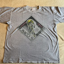 Linda Camiseta Vintage 1952 Mônaco Helsinque Bicicleta de Pista Ron CheresKin Grande comprar usado  Enviando para Brazil
