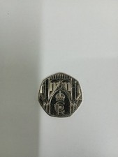 Uncrowned 50p coin for sale  WALSALL