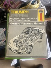 Haynes triumph spitfire for sale  COLCHESTER