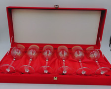 glasses wine gold rim for sale  HUDDERSFIELD