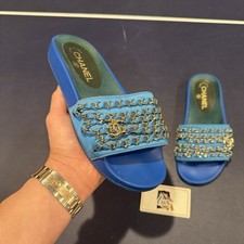Chanel blue satin for sale  Roslyn