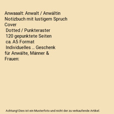 Anwaaalt anwalt anwältin gebraucht kaufen  Trebbin
