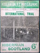 Hibernian scotland 1954 for sale  EDINBURGH